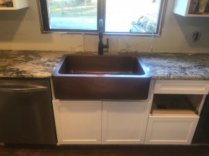 granite countertop single basin