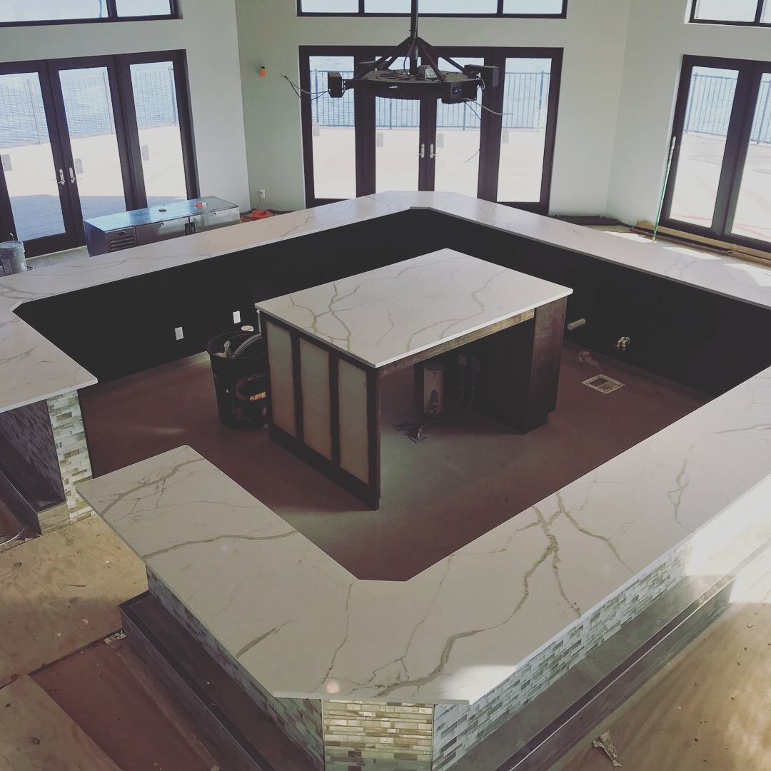 Dal Tile Calcutta Quartz Bar Countertop In St Petersburg Fl A S