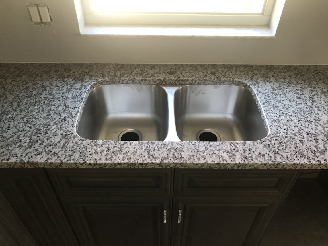 Salt And Pepper Granite Kitchen Countertop Installation In Land O