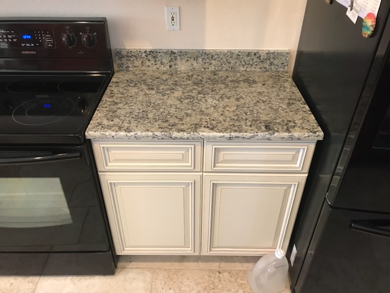 Santa Cecilia Light Granite Kitchen Countertop Remodel In Palmetto