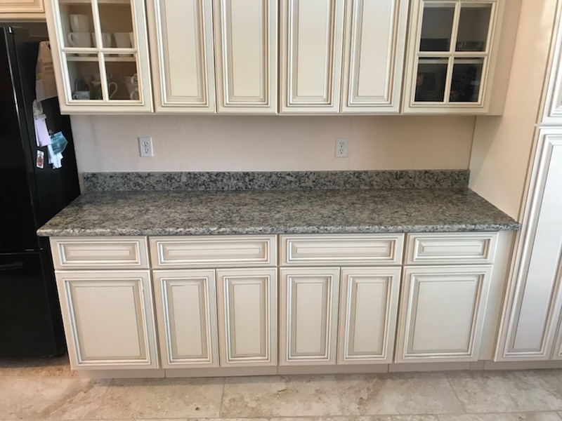 Santa Cecilia Light Granite Kitchen Countertop Remodel In Sarasota