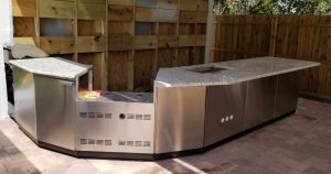 Stainless Steel and Granite Outdoor Kitchen project