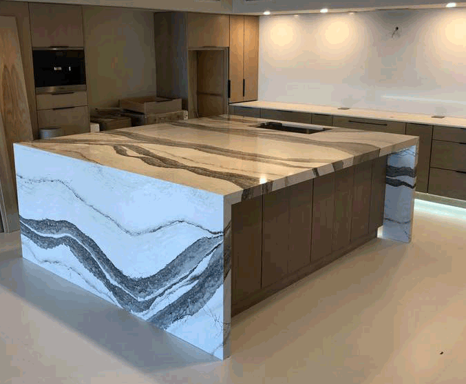 Edgy Quartz Countertops A S Granite, Mitered Edge Countertop Cost