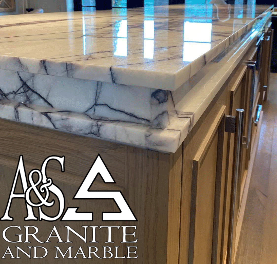 White Quartzite Lilac Supreme Ultra Custom Countertops