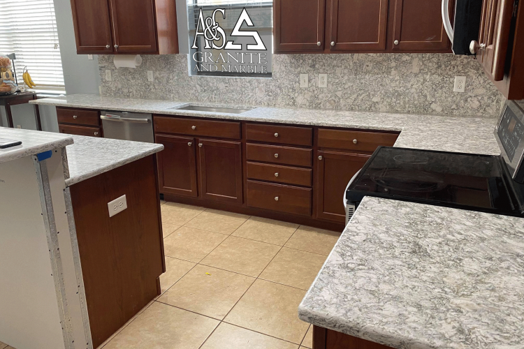 Cambria Berwyn countertops With Full Height Back Splash